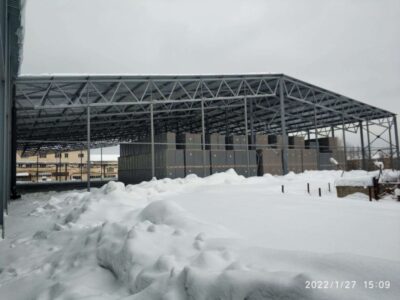 Завод по изготовлению металлоконструкций Сталиста Металлический навес Уршельский 2021г