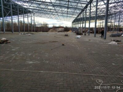 Завод по изготовлению металлоконструкций Сталиста Металлический навес Уршельский 2021г