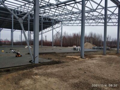 Завод по изготовлению металлоконструкций Сталиста Металлический навес Уршельский 2021г