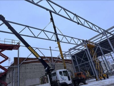Завод по изготовлению металлоконструкций Сталиста Здание теплой встройки между навесами 1-ой и 2-ой очереди КРАСНОЕ ЭХО
