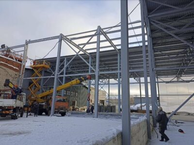 Завод по изготовлению металлоконструкций Сталиста Здание теплой встройки между навесами 1-ой и 2-ой очереди КРАСНОЕ ЭХО