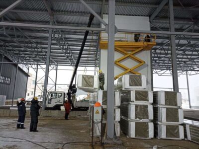 Завод по изготовлению металлоконструкций Сталиста Здание теплой встройки между навесами 1-ой и 2-ой очереди КРАСНОЕ ЭХО